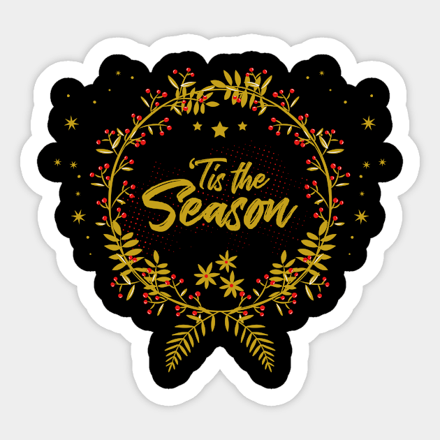 tis the season Sticker by artística